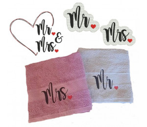 Stickserie - Mr. & Mrs. Embossed 